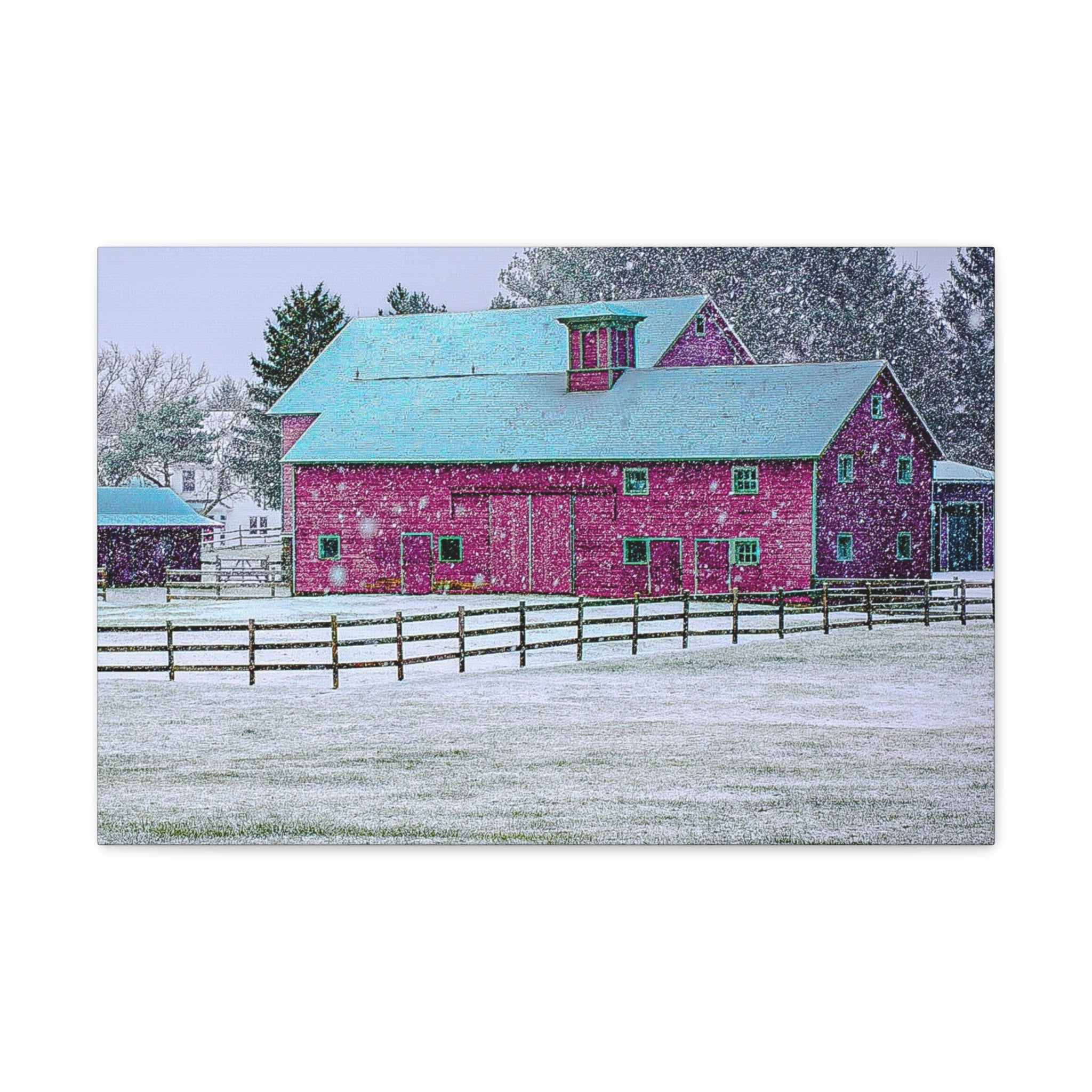 Canvas Gallery Wraps-Red Barn