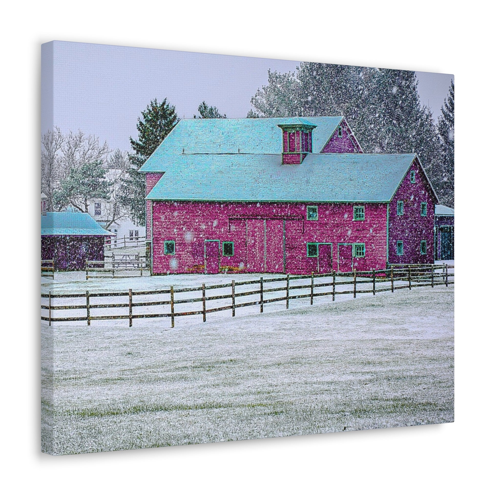 Canvas Gallery Wraps-Red Barn