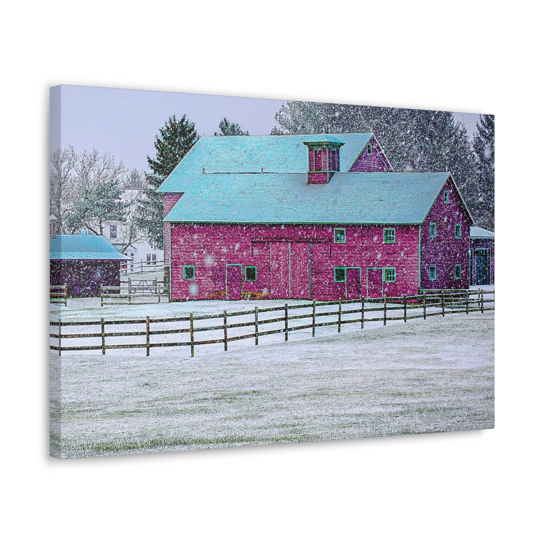 Canvas Gallery Wraps-Red Barn