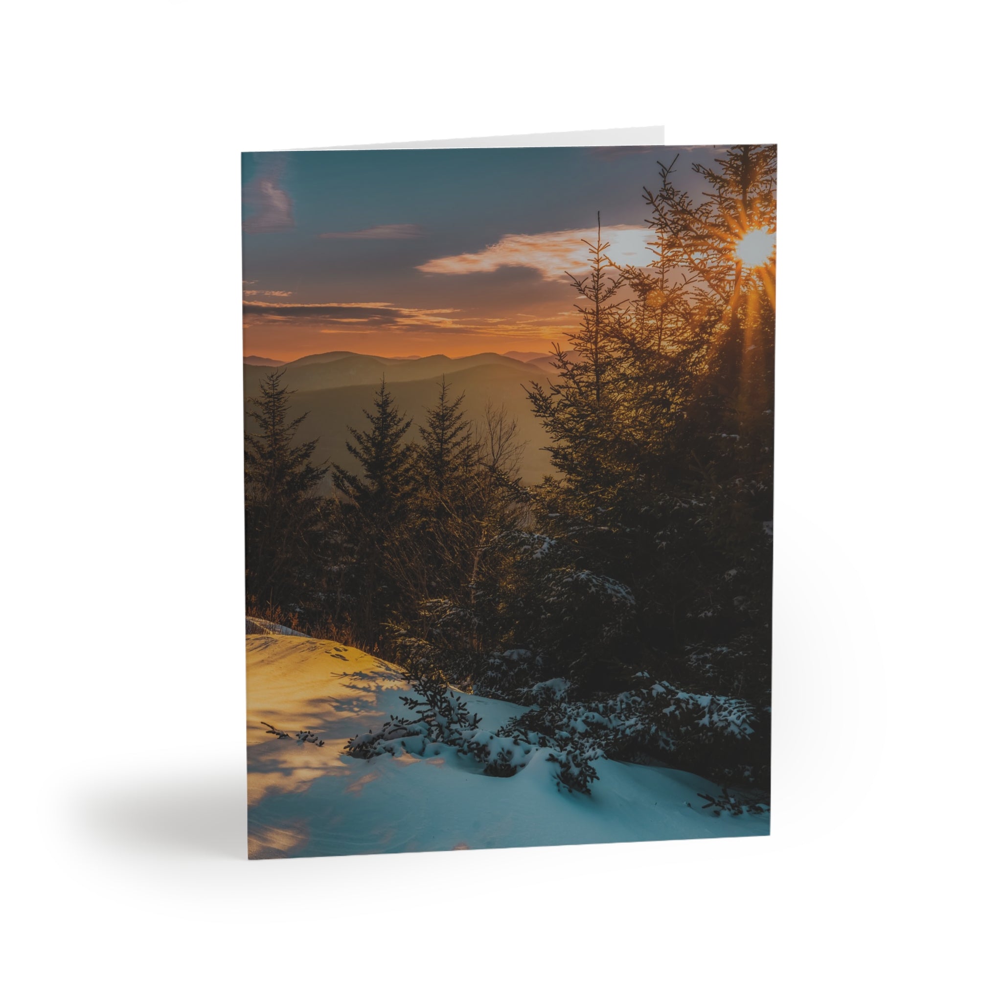 Greeting Cards Set - Winter Hike to Hadley Mountain