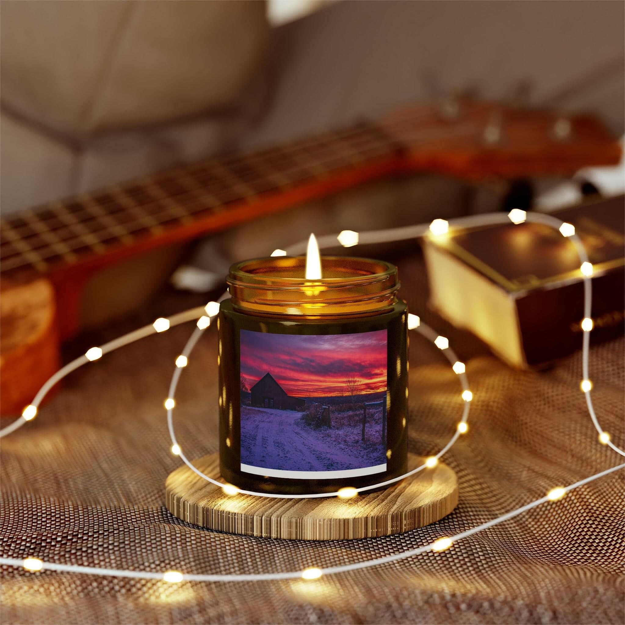 Scented Candles, December Sunrise in Ballston Lake, New York