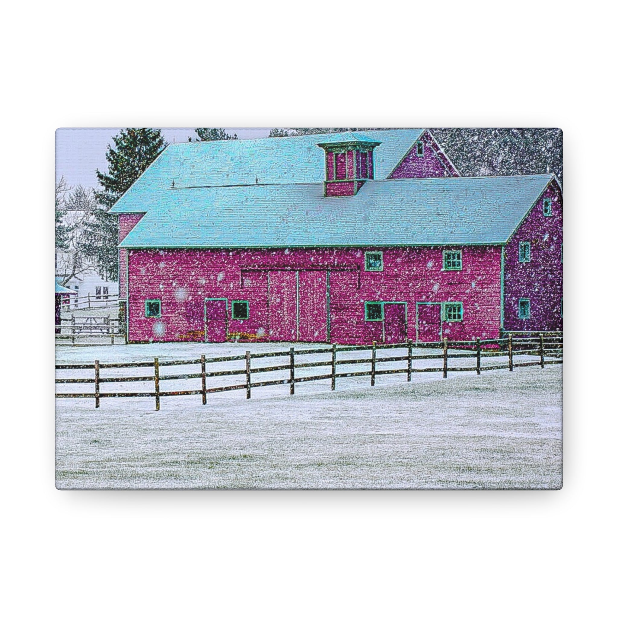 Canvas Gallery Wraps-Red Barn