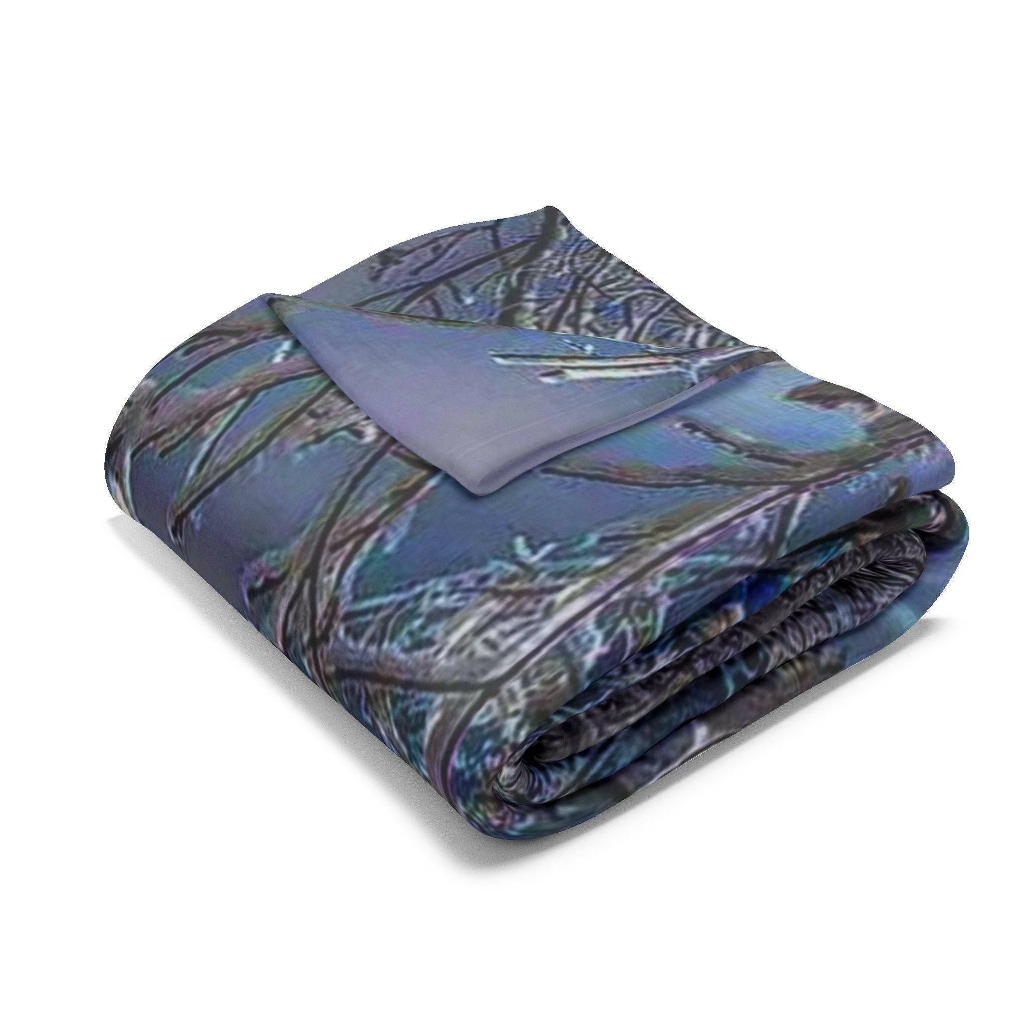 New Year's Day in the Adirondack's- Arctic Fleece Blanket.