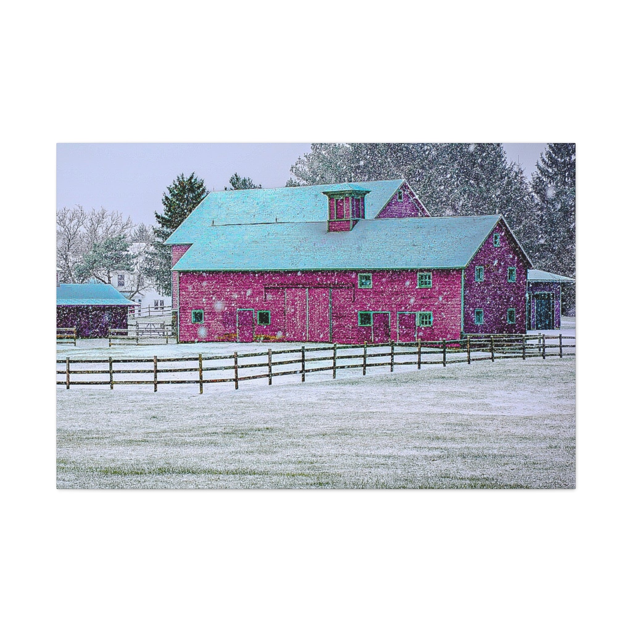 Canvas Gallery Wraps-Red Barn