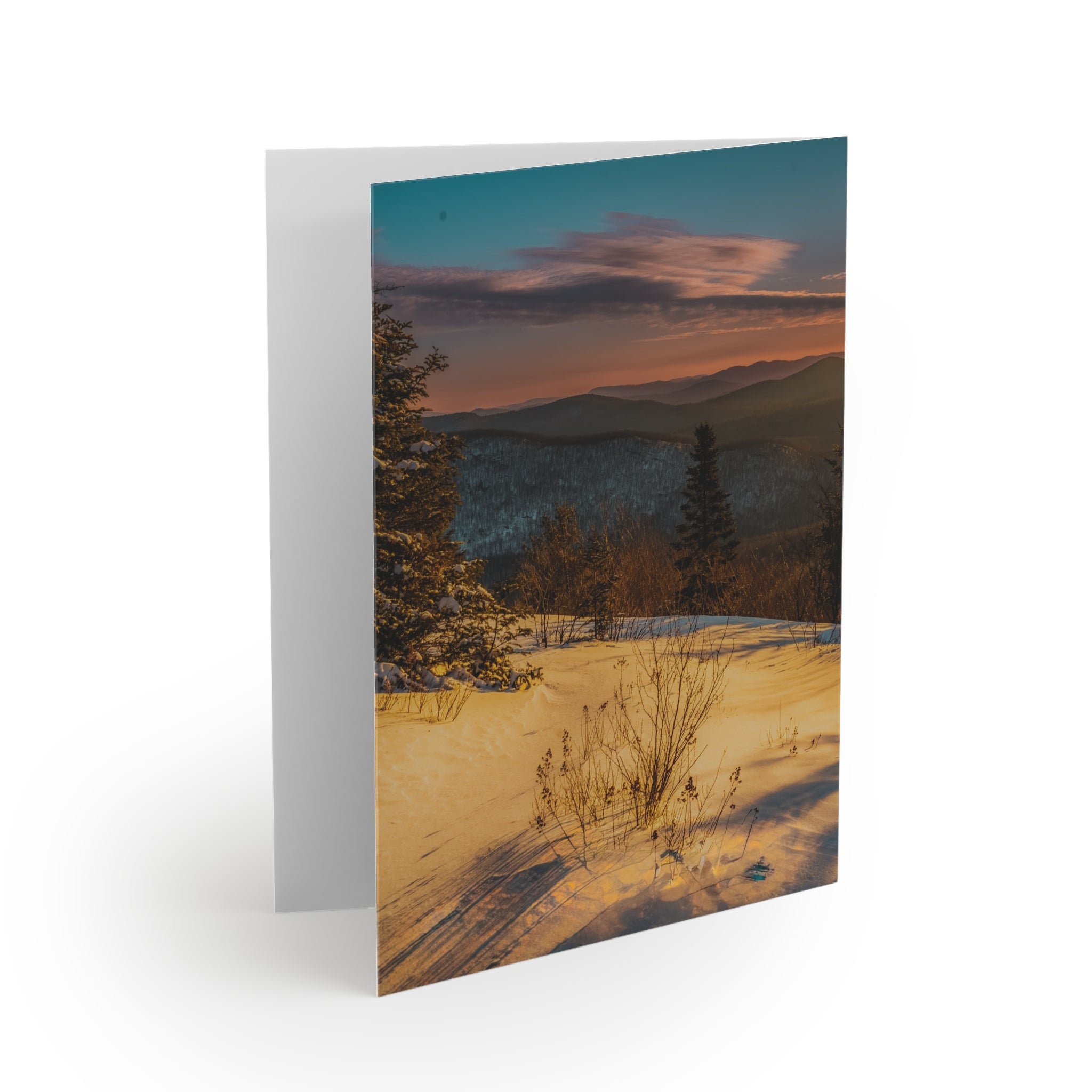 Greeting Cards Set - Winter Hike to Hadley Mountain