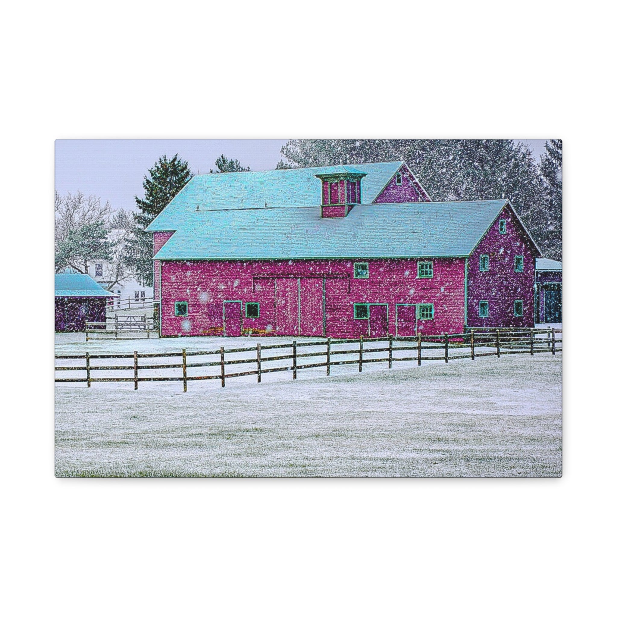 Canvas Gallery Wraps-Red Barn