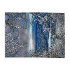 New Year's Day in the Adirondack's- Arctic Fleece Blanket.