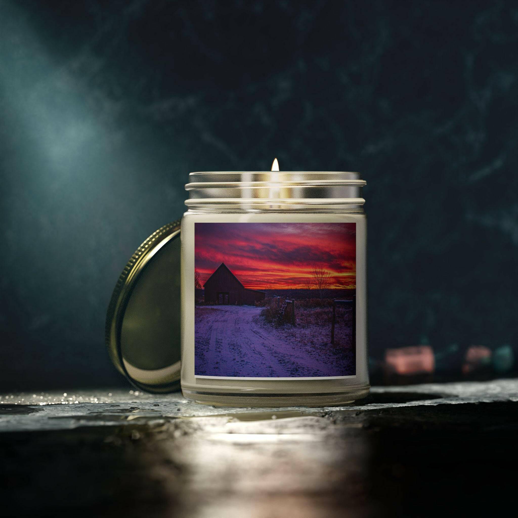 Scented Candles, December Sunrise in Ballston Lake, New York