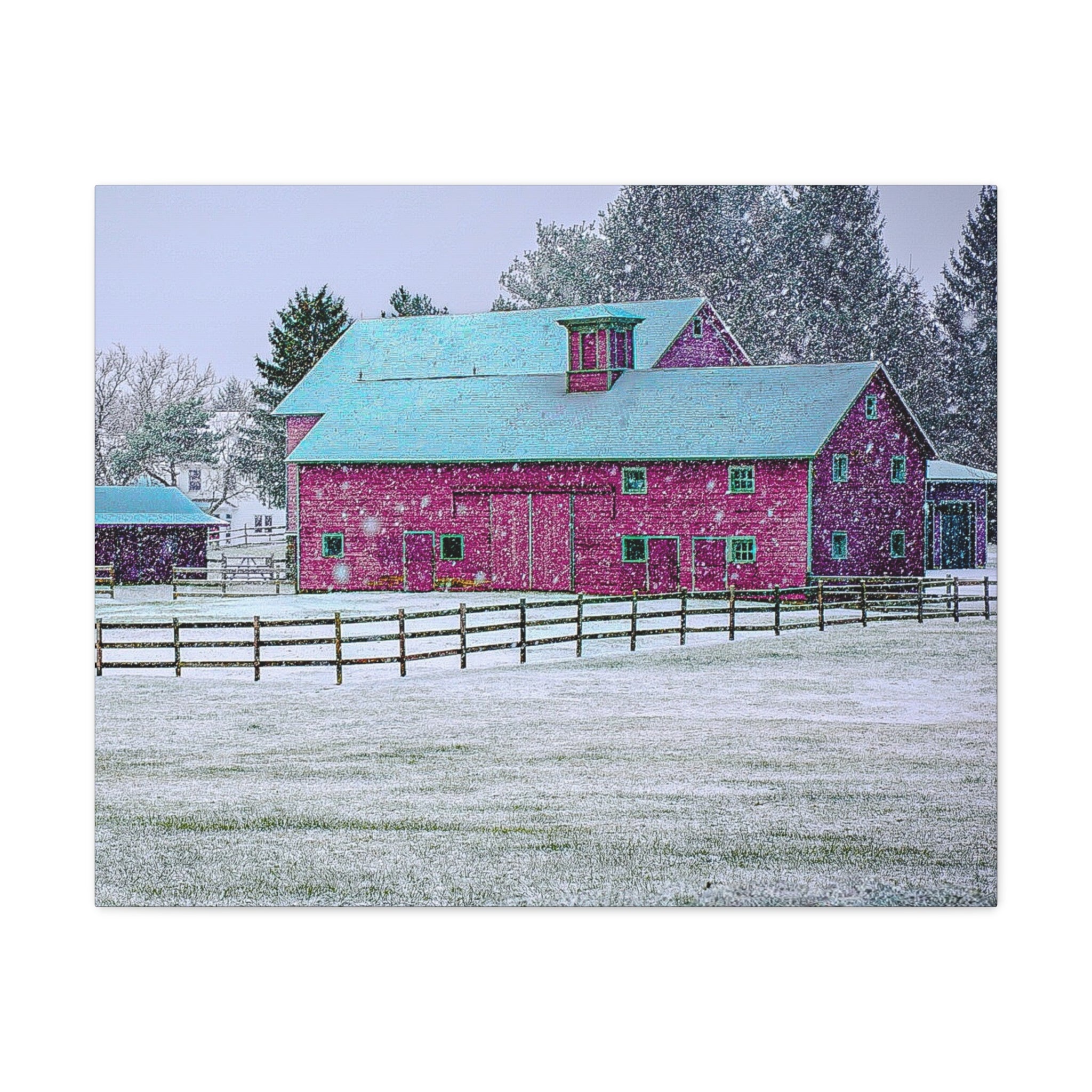 Canvas Gallery Wraps-Red Barn