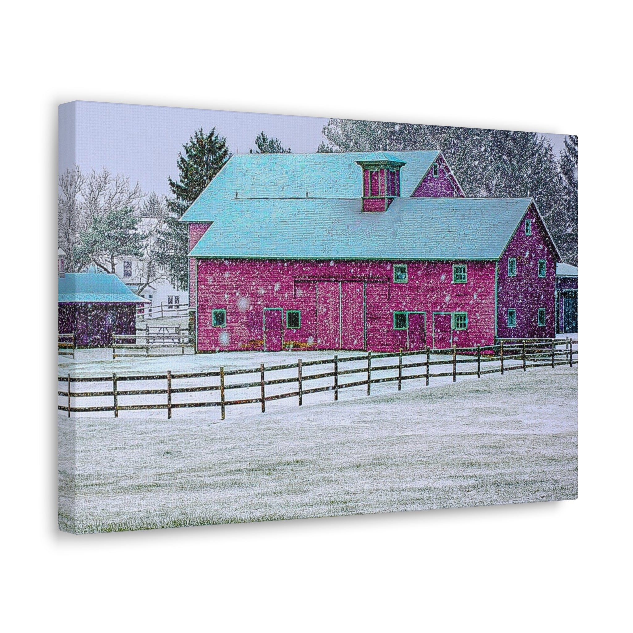 Canvas Gallery Wraps-Red Barn