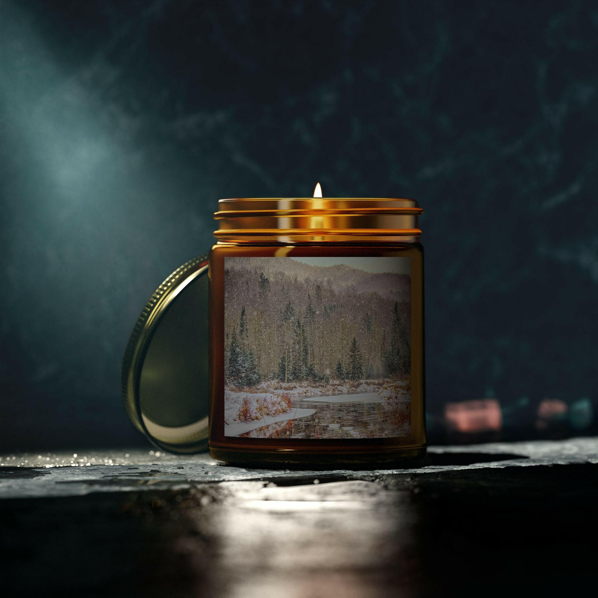 Scented Candles, Mountain Wintry Scene