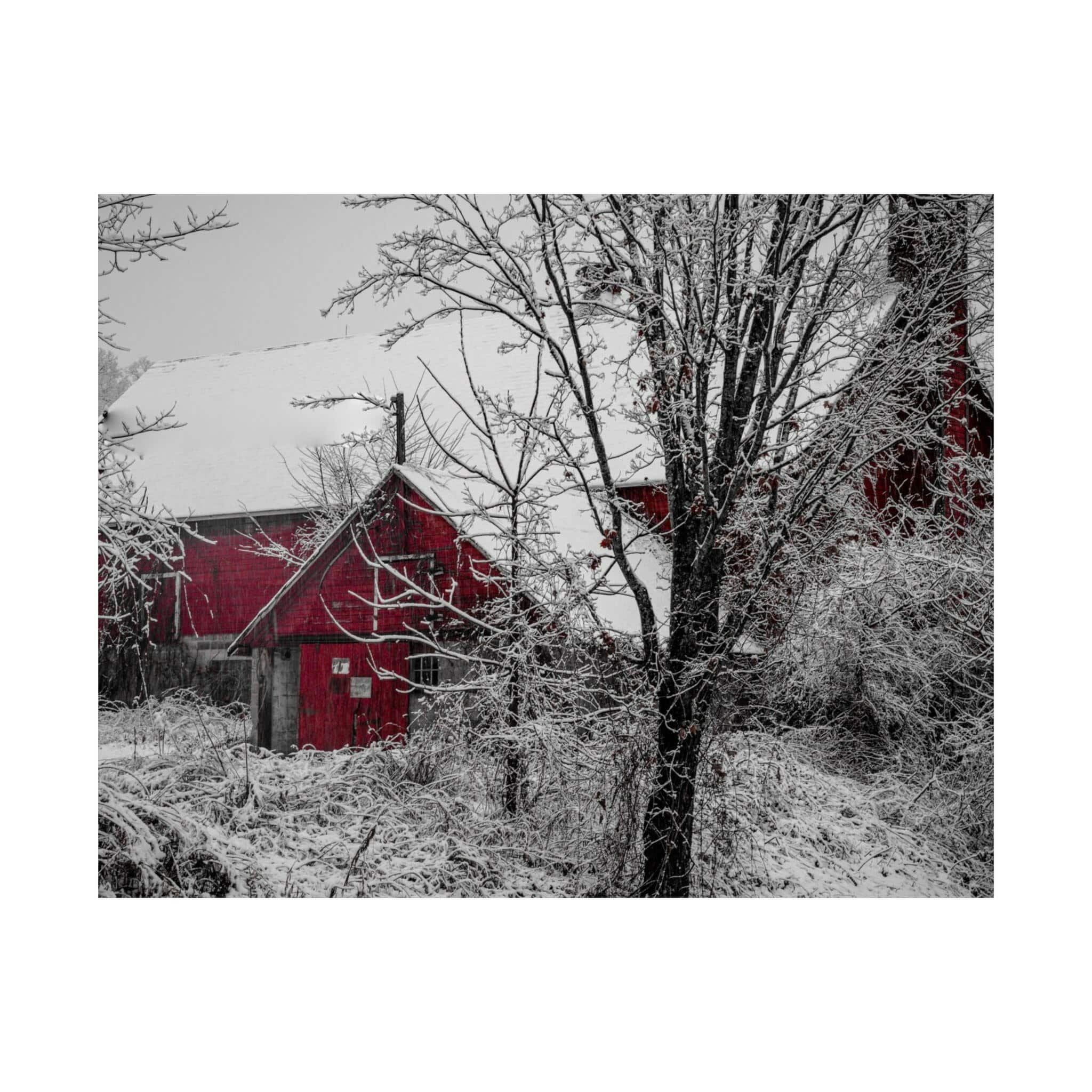 Poster - Snowy Barn (Greenwich, New York)