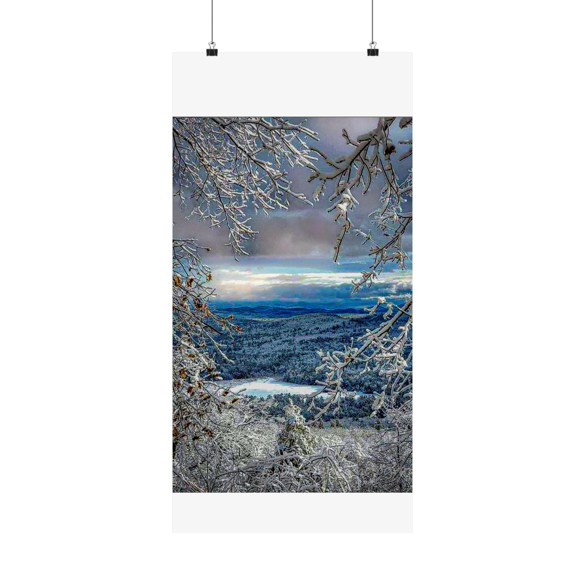 Vertical Poster - Wintry New Years Day in the Adirondacks.