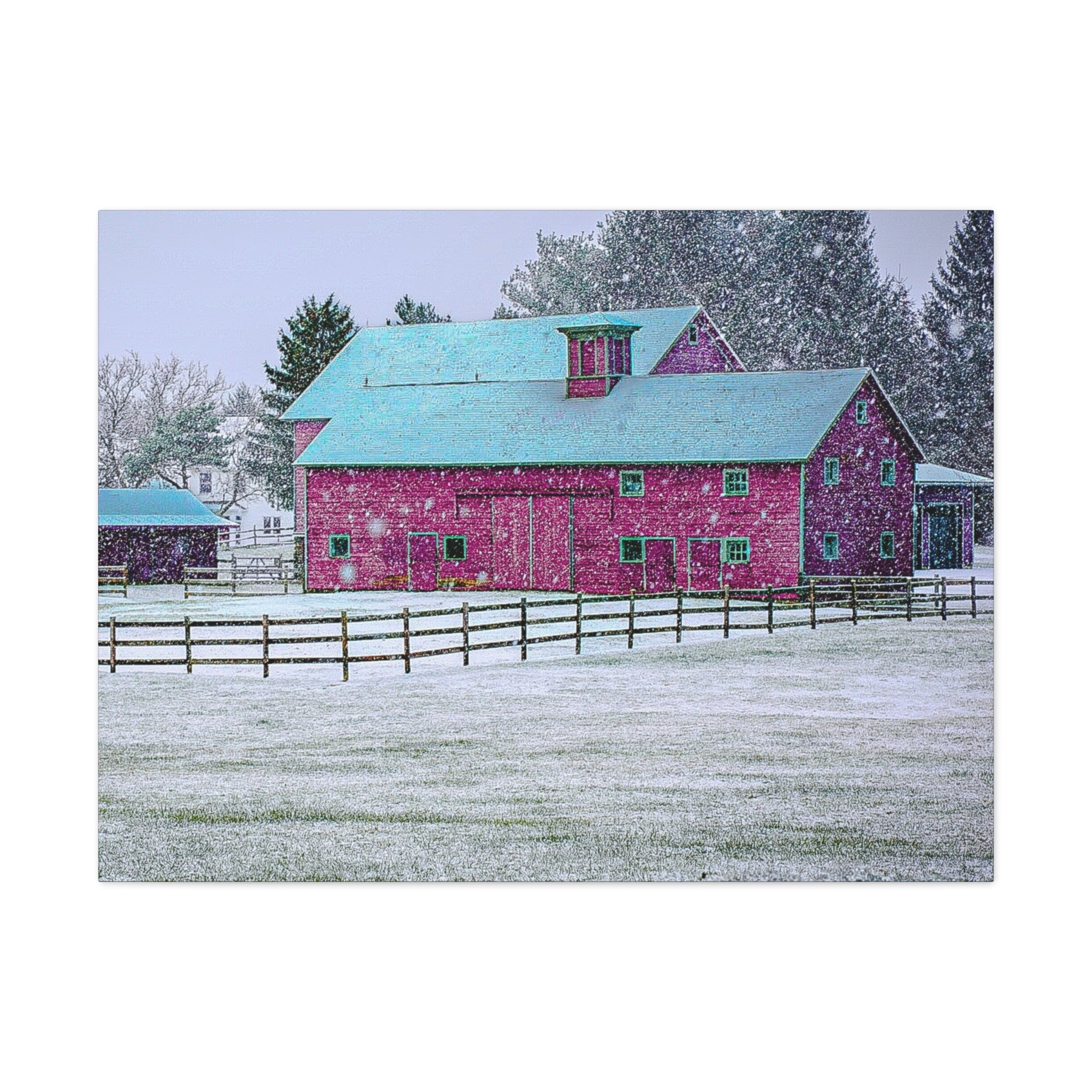 Canvas Gallery Wraps-Red Barn