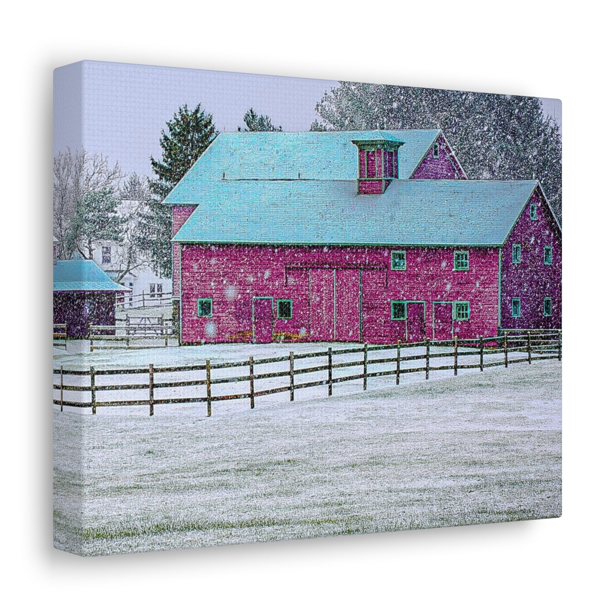 Canvas Gallery Wraps-Red Barn