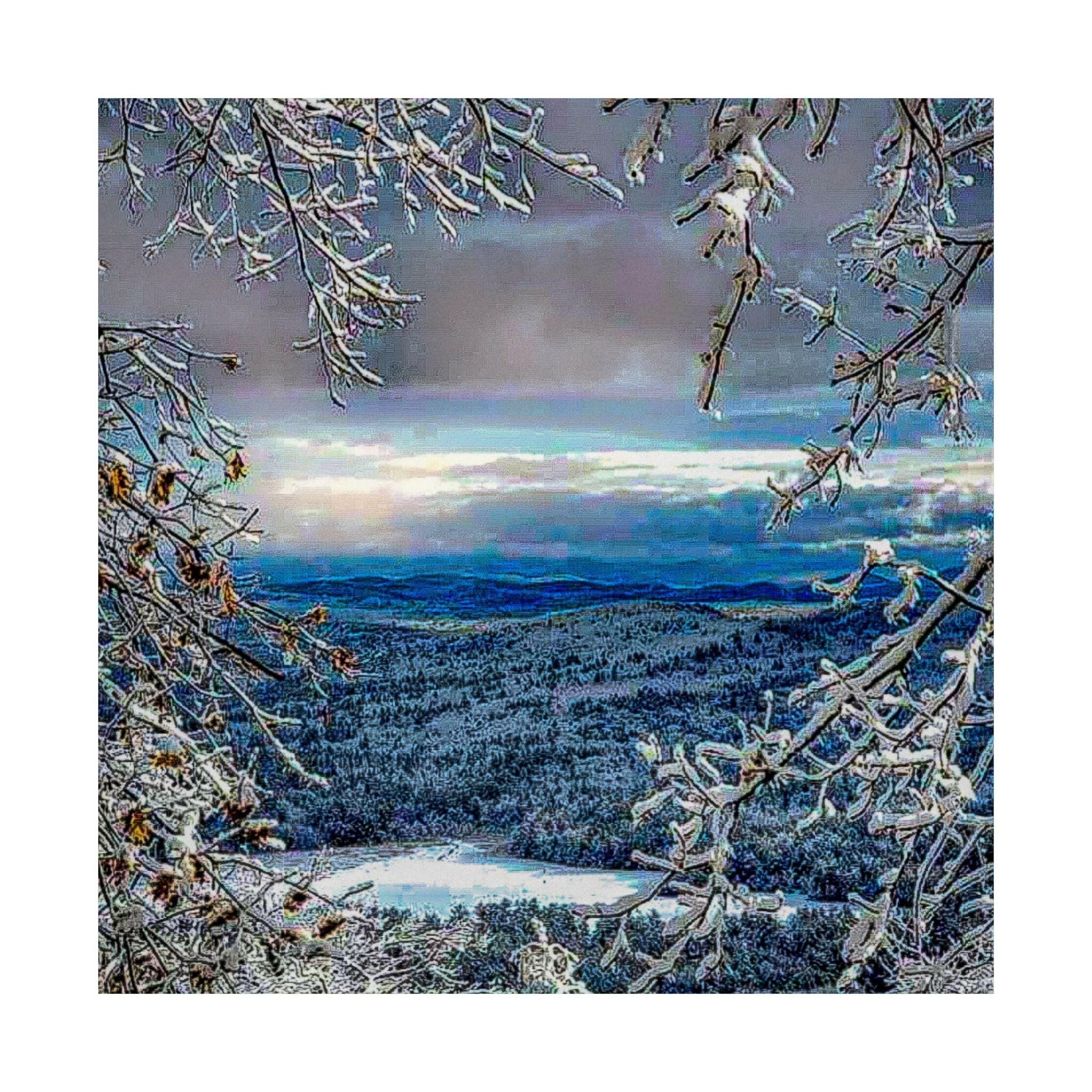 Vertical Poster - Wintry New Years Day in the Adirondacks.