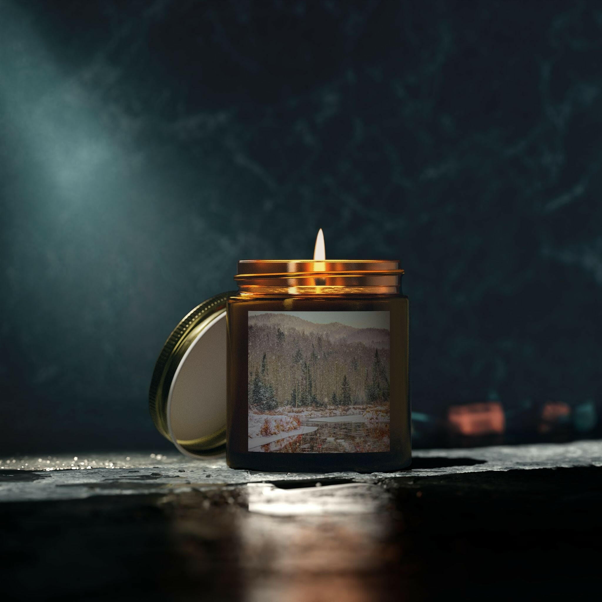 Scented Candles, Mountain Wintry Scene