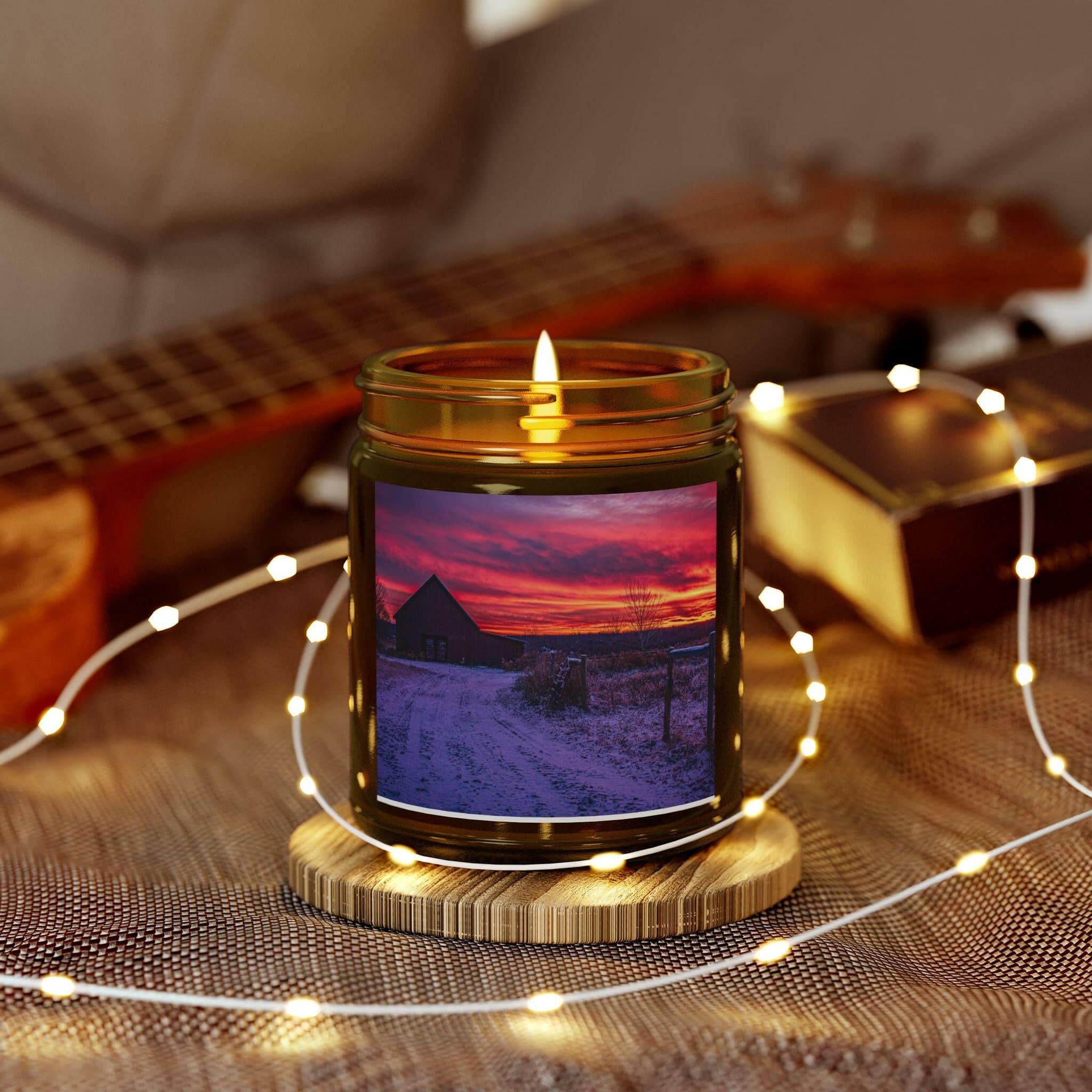 Scented Candles, December Sunrise in Ballston Lake, New York