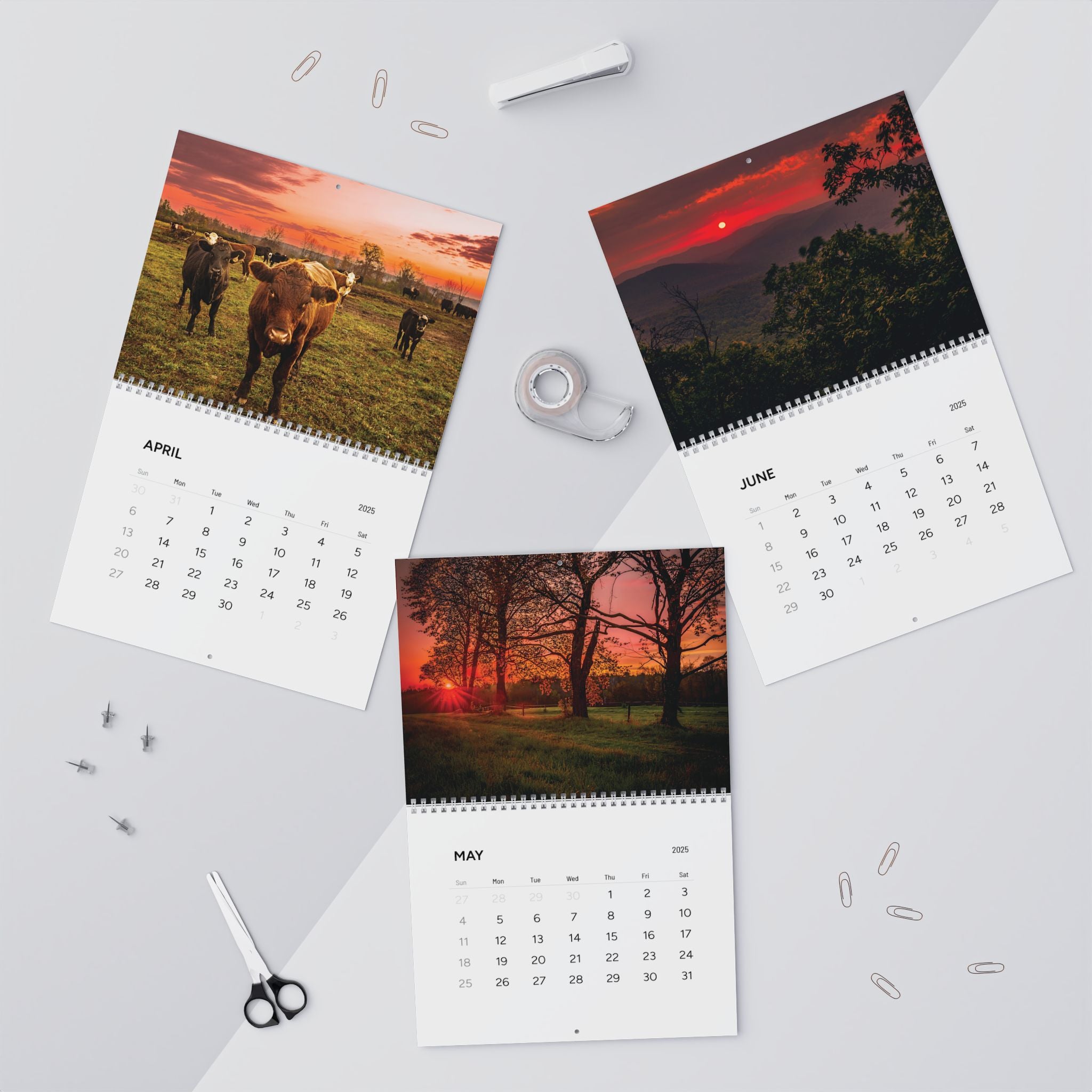 2025 Wall Calendars - Adirondack Mountains Rural Landscapes