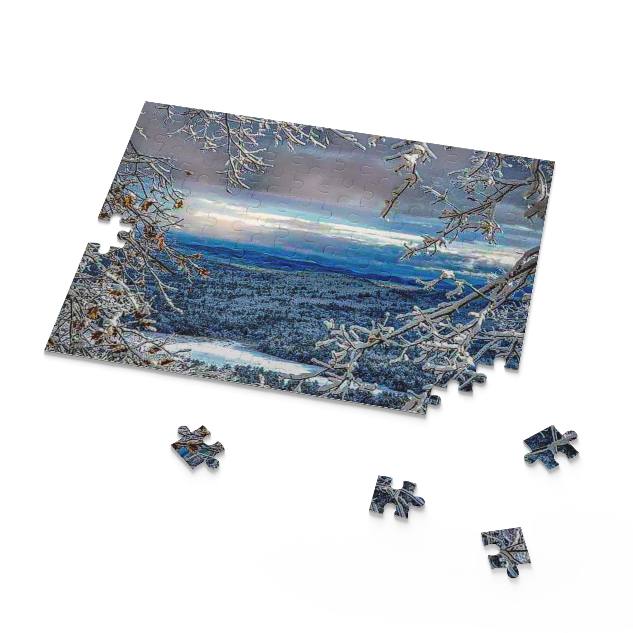 Puzzle (120, 252, 500-Piece)-Adirondack Mountain Hike