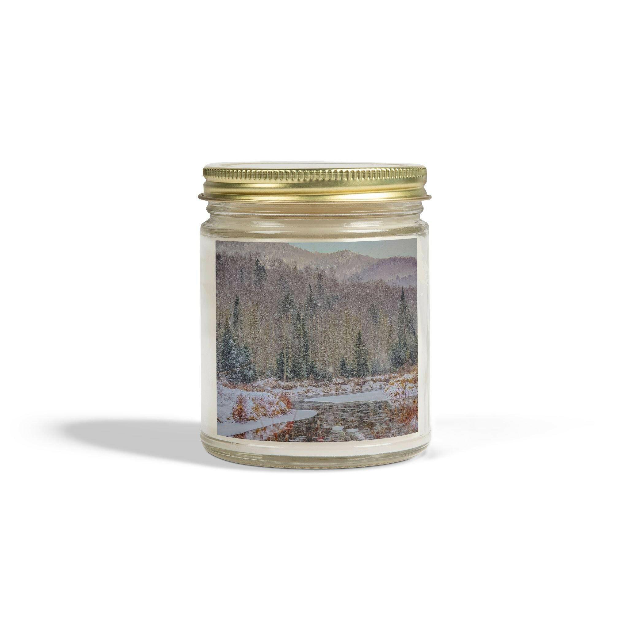 Scented Candles, Mountain Wintry Scene.