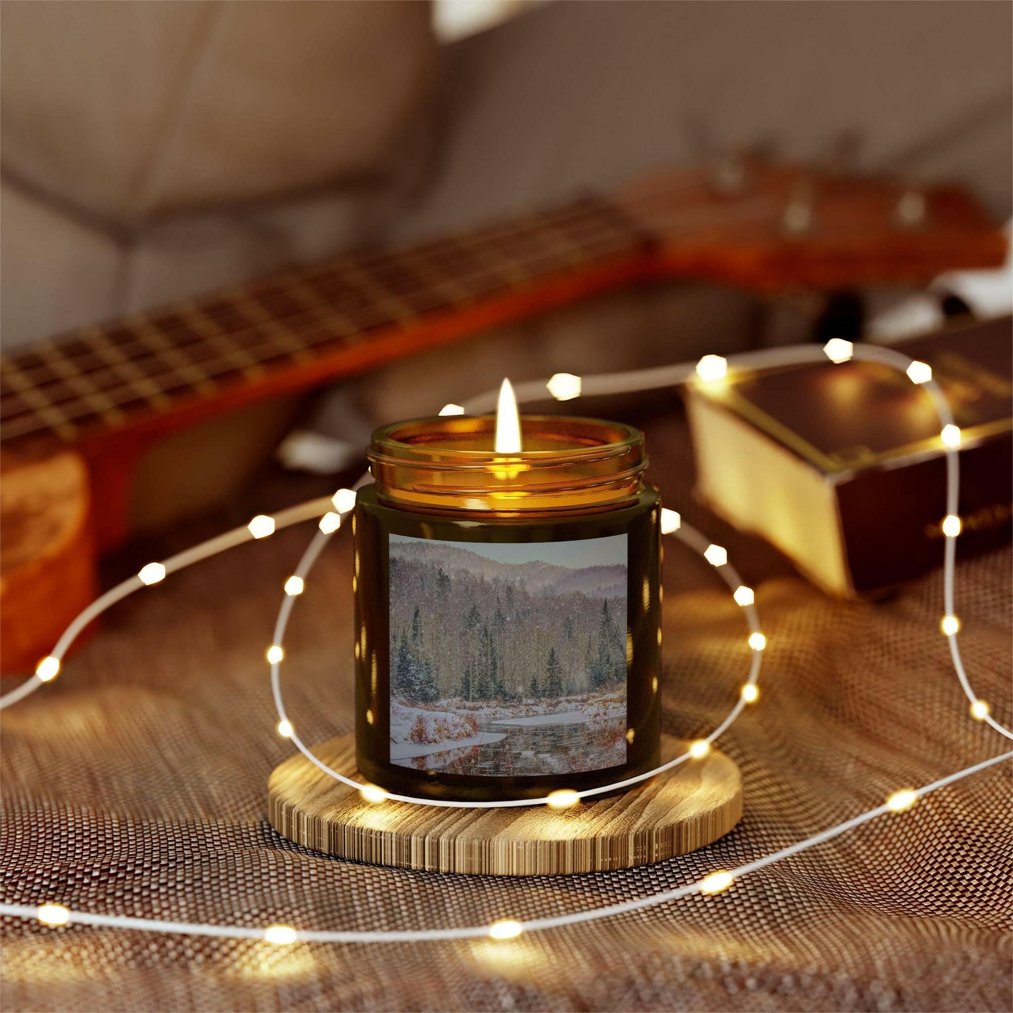 Scented Candles, Mountain Wintry Scene