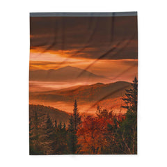 Goodnow Mountain-Arctic Fleece Blanket.