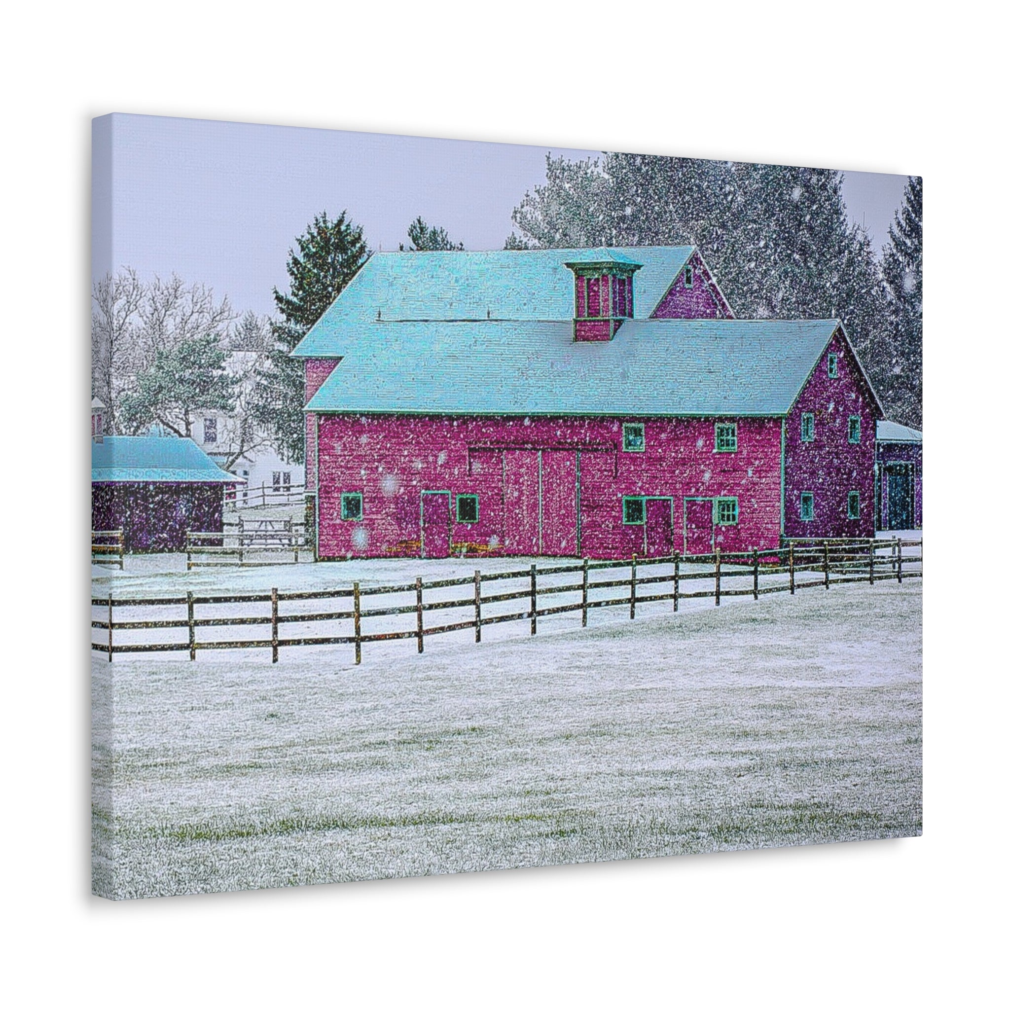 Canvas Gallery Wraps-Red Barn