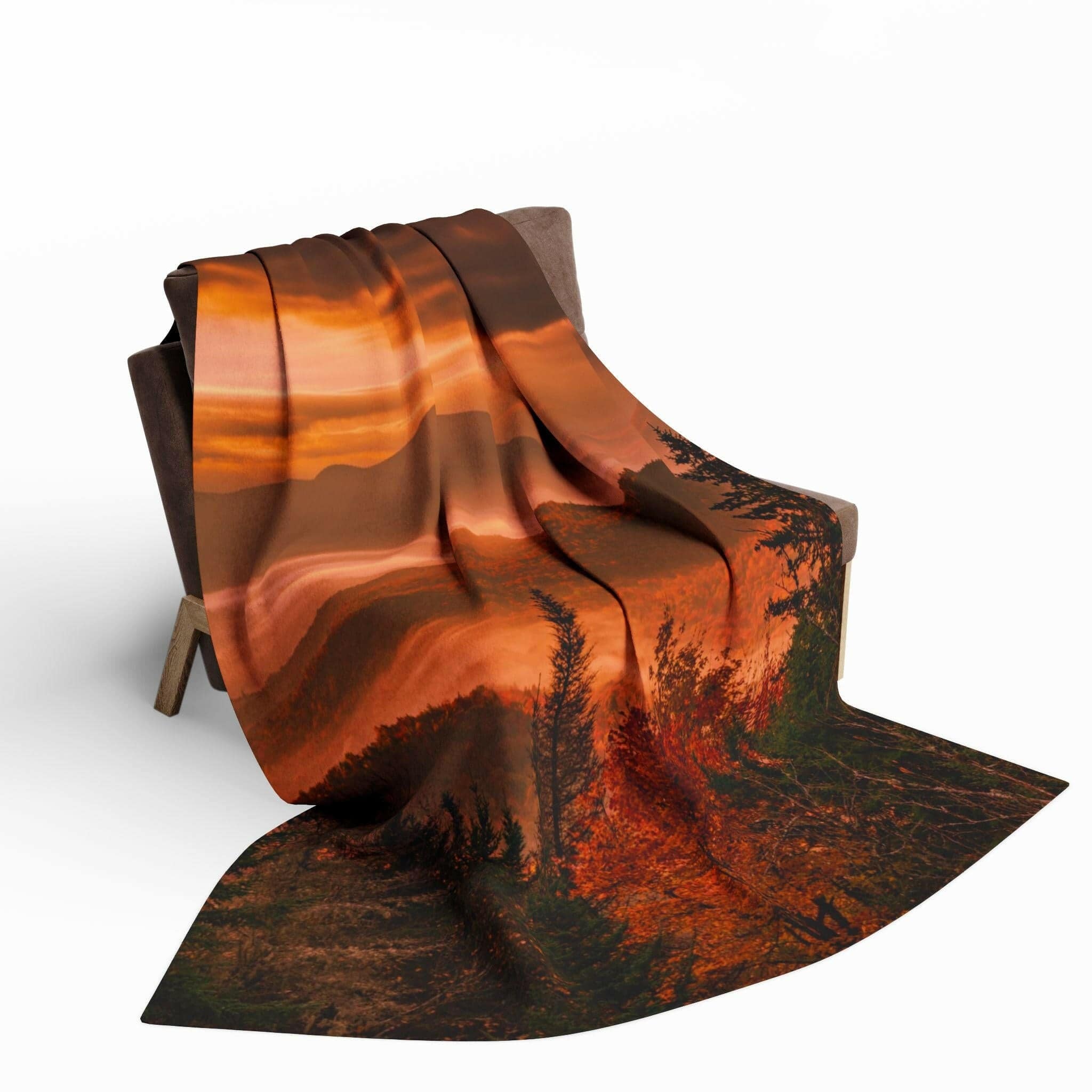 Goodnow Mountain-Arctic Fleece Blanket.