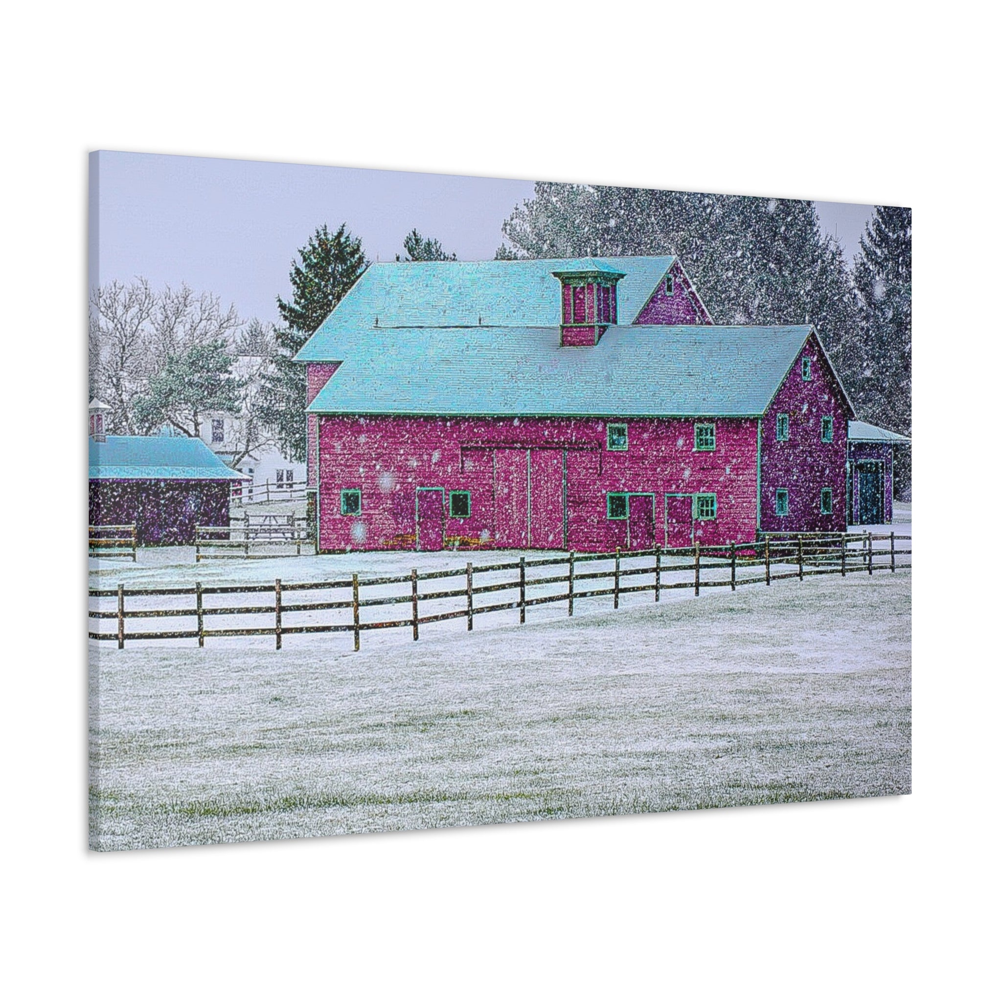 Canvas Gallery Wraps-Red Barn