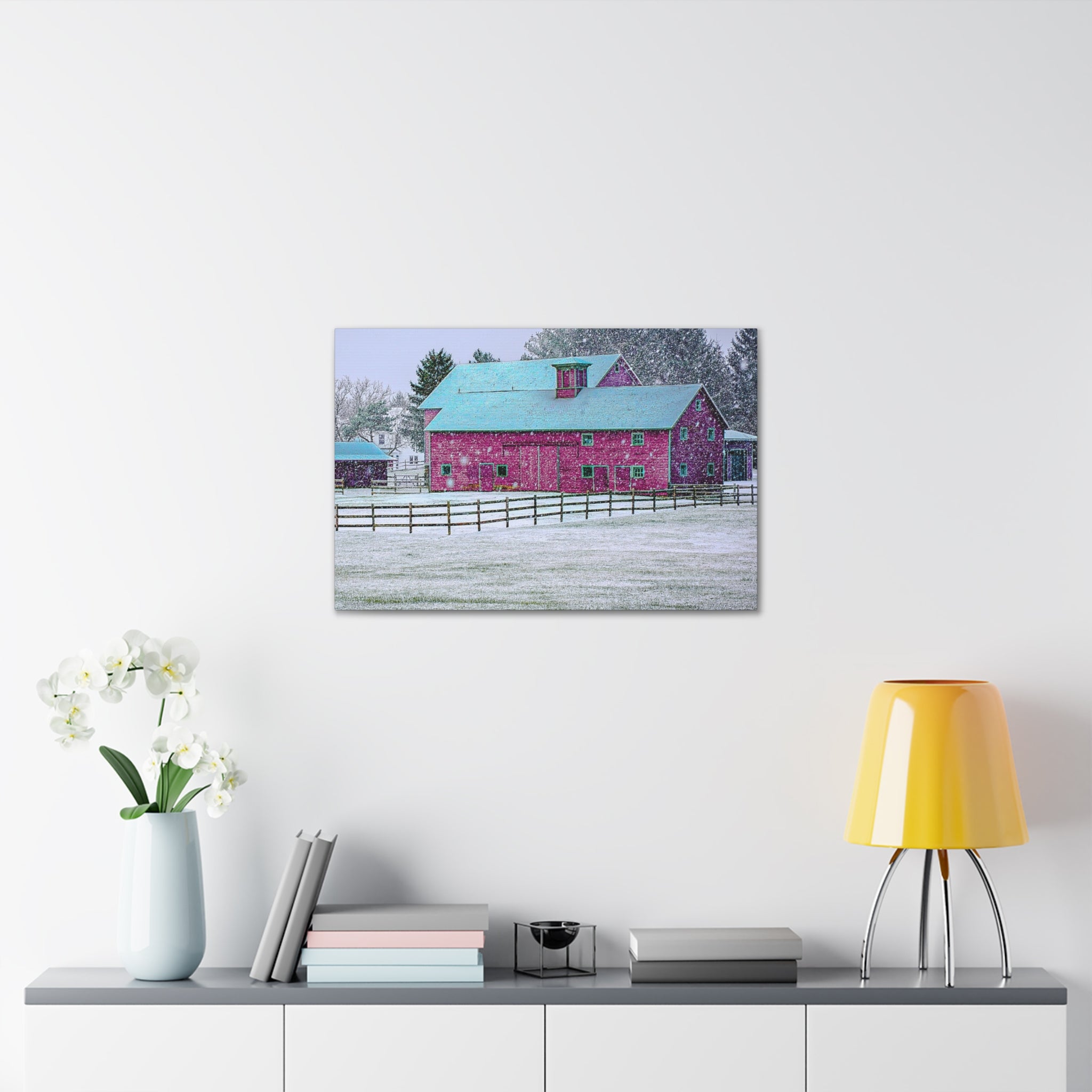 Canvas Gallery Wraps-Red Barn