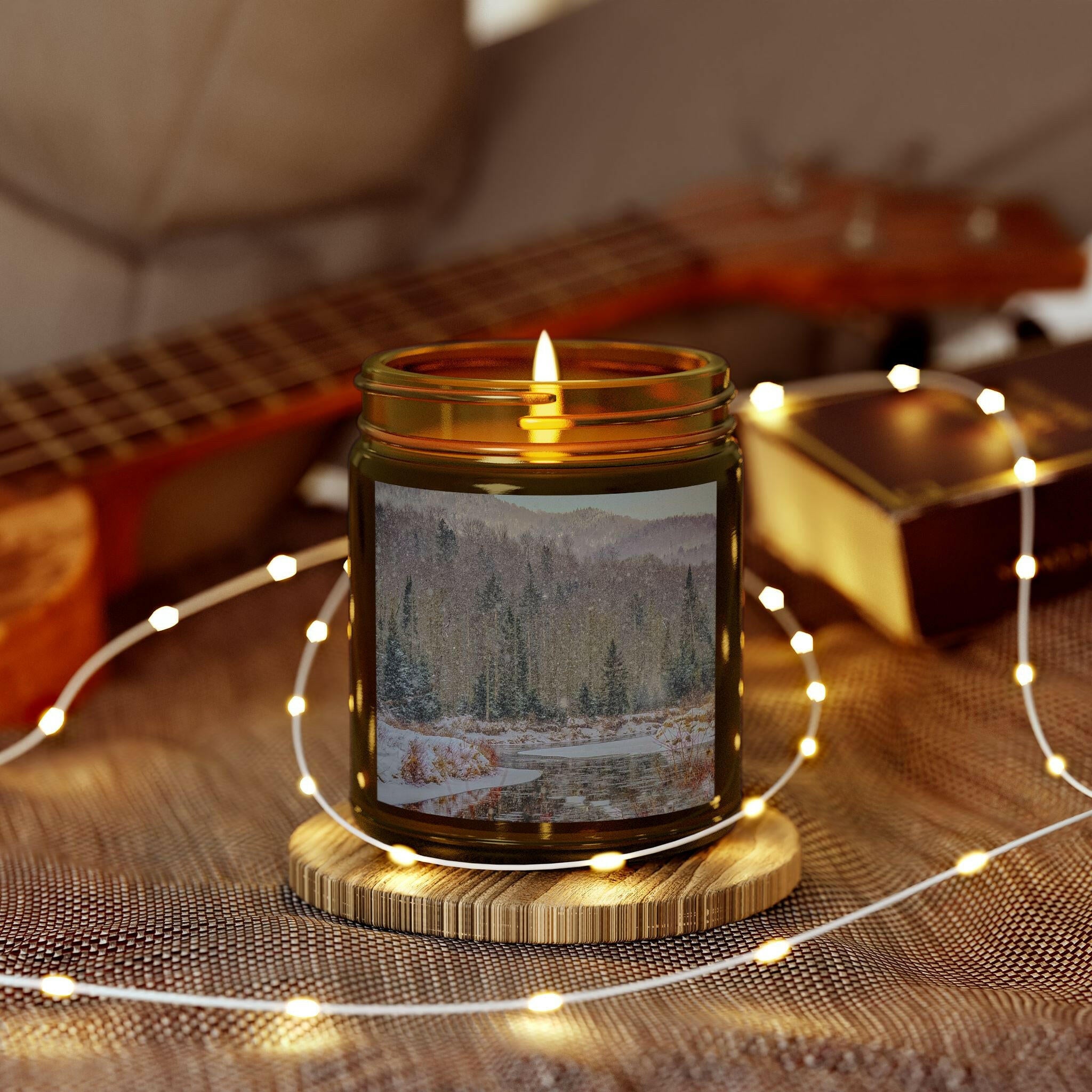 Scented Candles, Mountain Wintry Scene