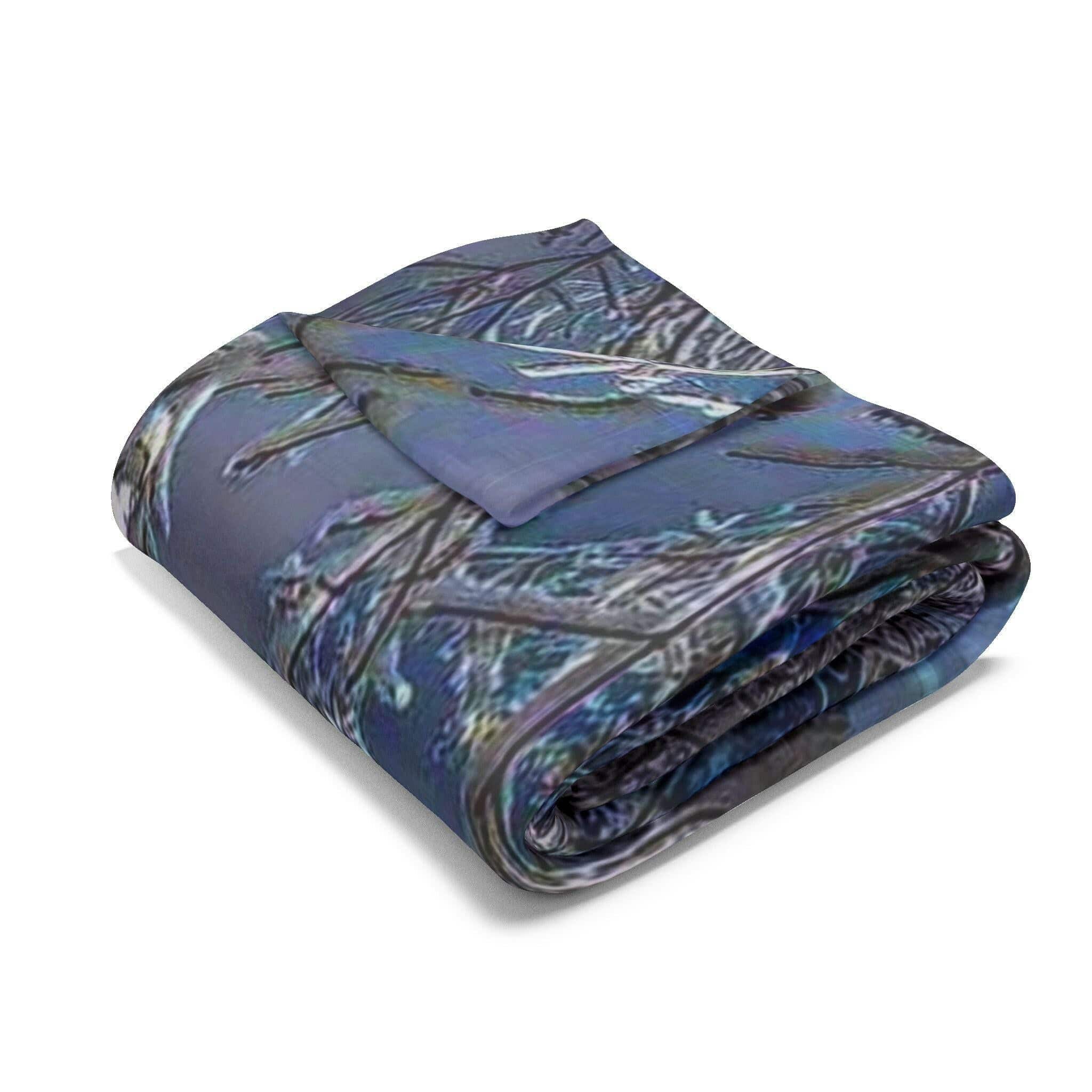 New Year's Day in the Adirondack's- Arctic Fleece Blanket.