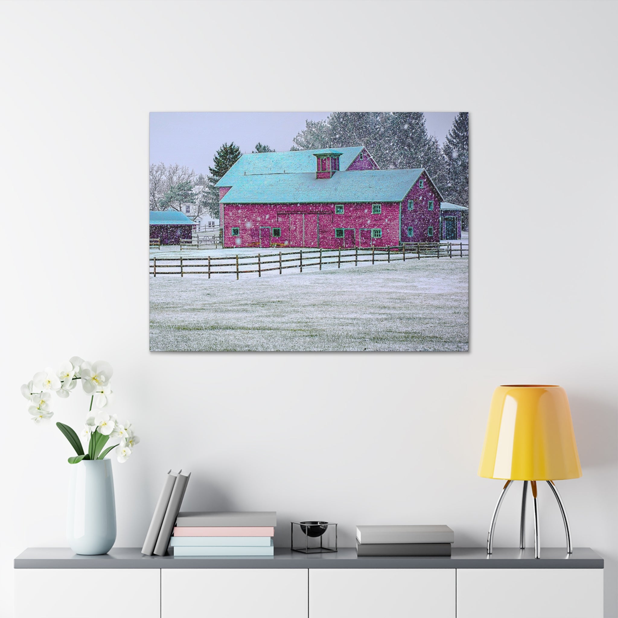 Canvas Gallery Wraps-Red Barn